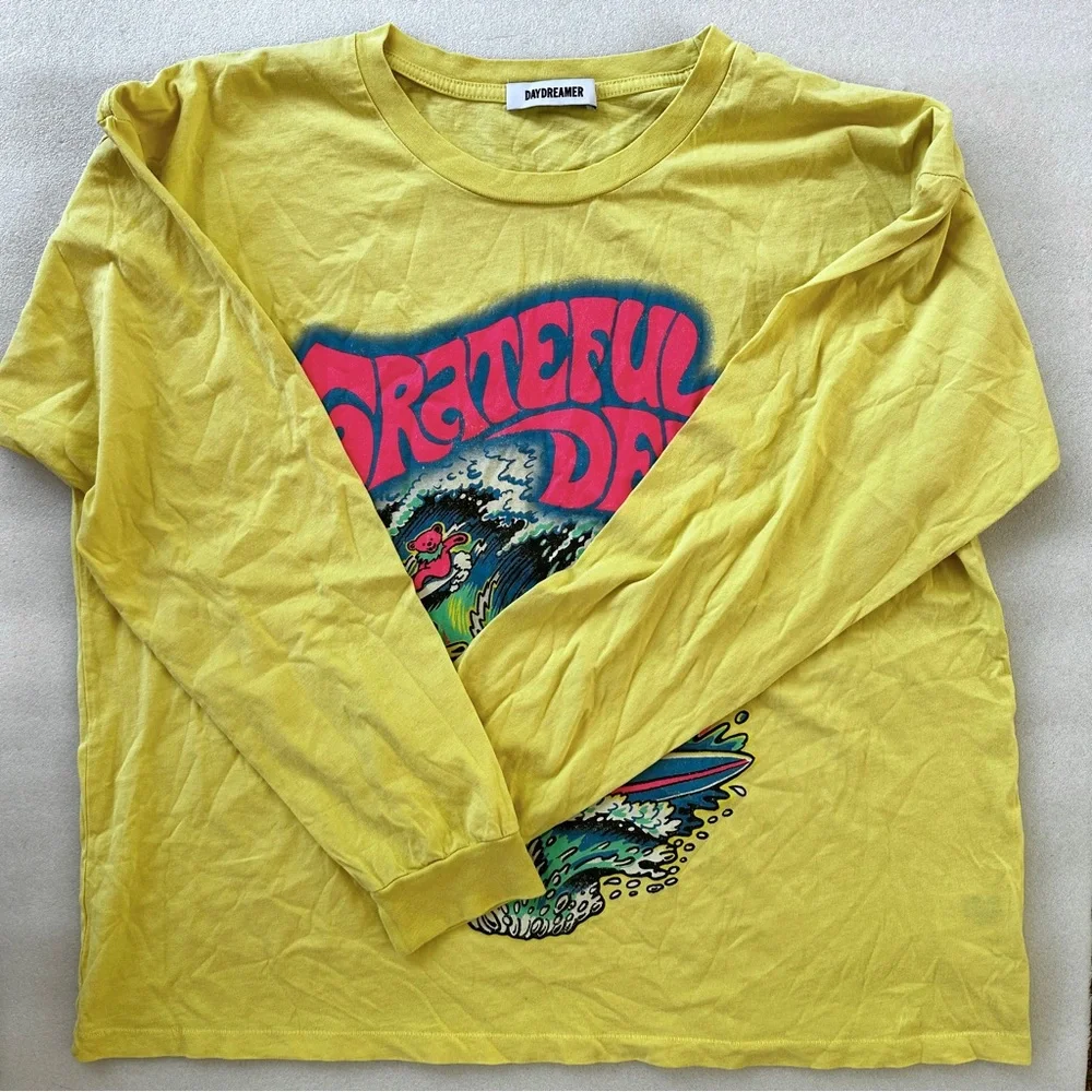 Daydreamer Grateful Dead Surfing Bears Long Sleeve Merch Tee - Picture 2 of 6